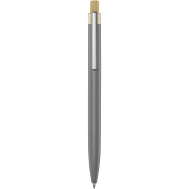 Logo trade corporate gift photo of: Nooshin recycled aluminium ballpoint pen (black ink)