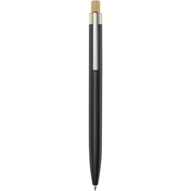 Logo trade promotional gift photo of: Nooshin recycled aluminium ballpoint pen (black ink)