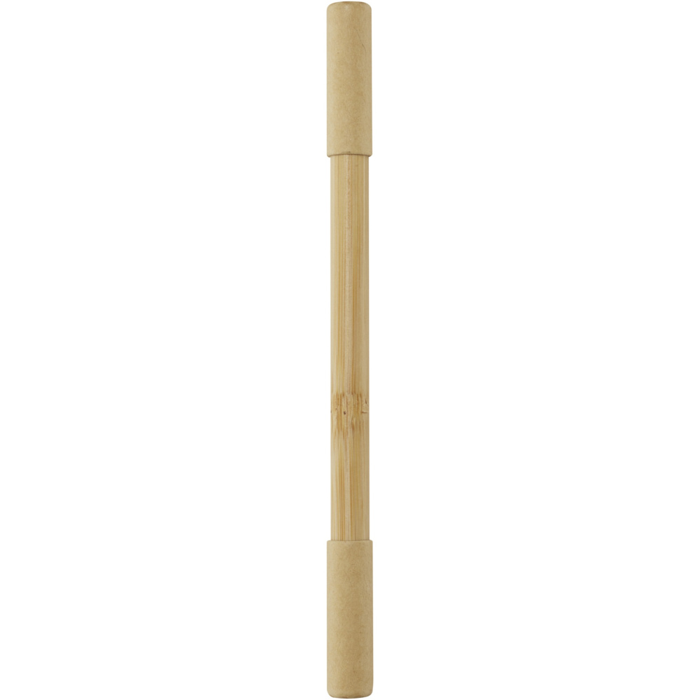 Logo trade promotional gifts image of: Samambu bamboo duo pen