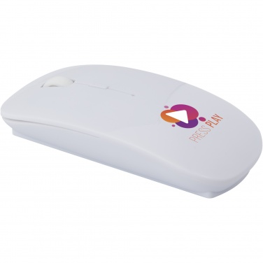 Logo trade business gifts image of: Menlo RCS recycled plastic wireless mouse 