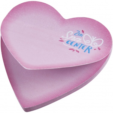 Logotrade corporate gift picture of: Sticky-Mate® heart-shaped recycled sticky notes