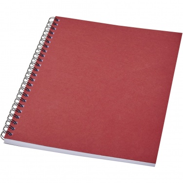 Logo trade promotional giveaways image of: Desk-Mate® A5 colour spiral notebook