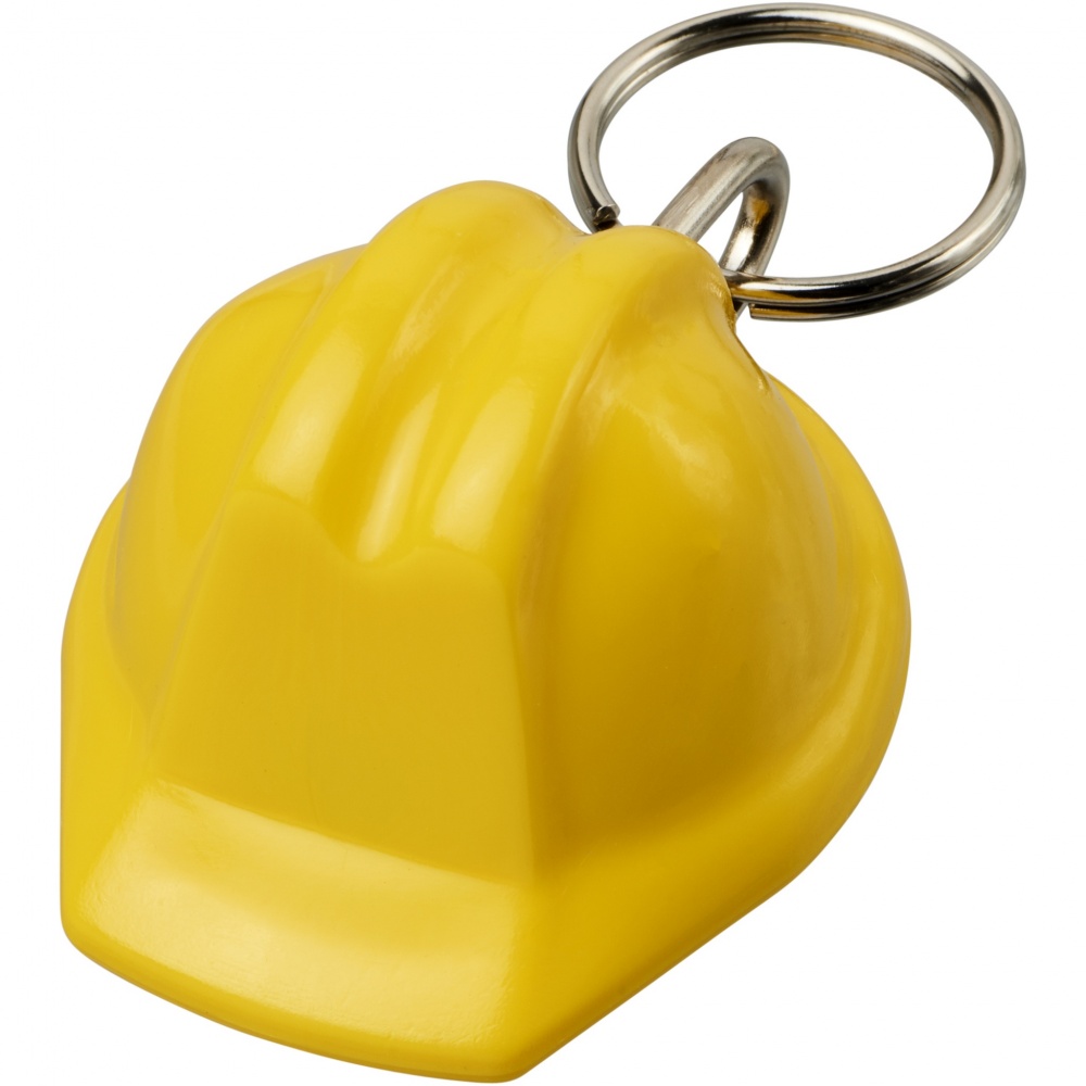 Logo trade corporate gift photo of: Kolt hard hat-shaped recycled keychain