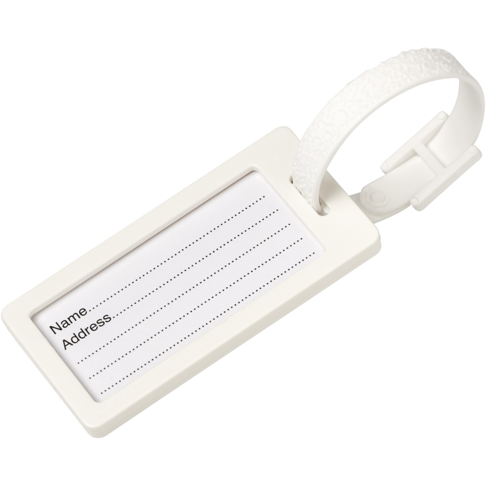 Logo trade business gifts image of: River recycled window luggage tag