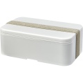 MIYO Renew single layer lunch box, Ivory white / Pebble grey