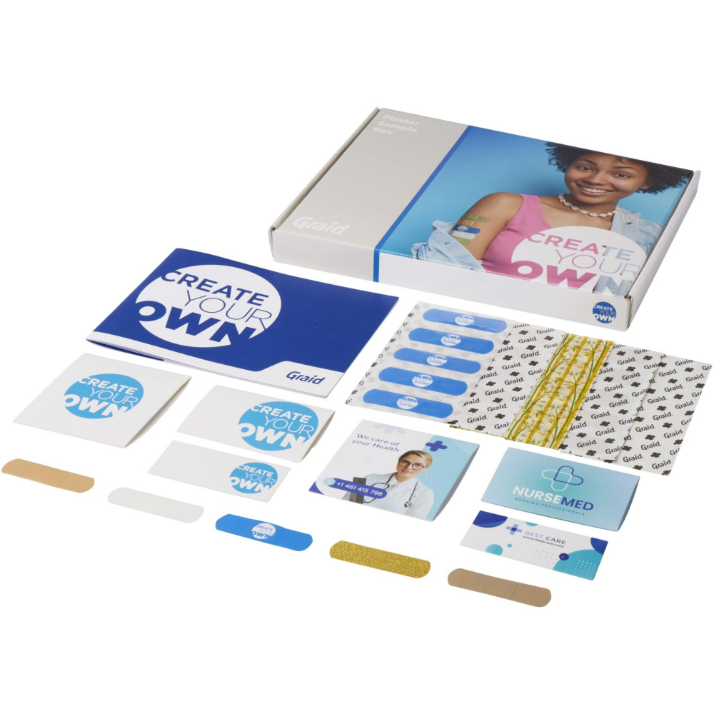 Logo trade promotional gifts image of: Plaster sample box 