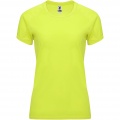 Bahrain short sleeve women's sports t-shirt, Fluor Yellow