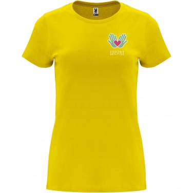 Logo trade promotional giveaways image of: Capri short sleeve women's t-shirt