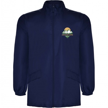 Logo trade promotional giveaways image of: Escocia unisex lightweight rain jacket