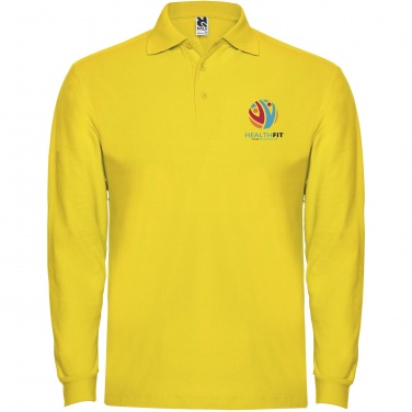 Logo trade promotional items image of: Estrella long sleeve men's polo