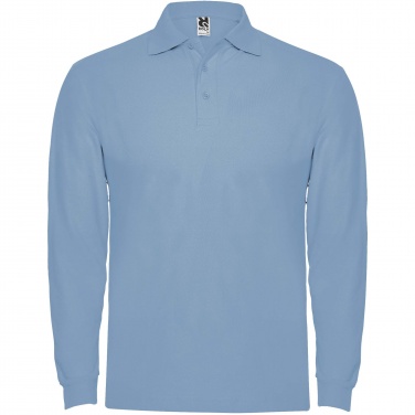 Logo trade promotional giveaways image of: Estrella long sleeve men's polo