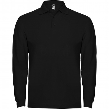 Logo trade advertising products image of: Estrella long sleeve men's polo