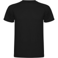 Montecarlo short sleeve men's sports t-shirt, Solid black