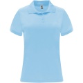 Monzha short sleeve women's sports polo, Sky blue