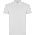 Star short sleeve men's polo, White