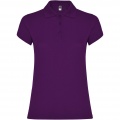 Star short sleeve women's polo, Purple