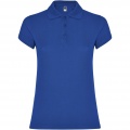 Star short sleeve women's polo, Royal blue