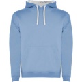 Urban men's hoodie, Sky blue / White