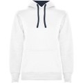 Urban women's hoodie, White / Navy Blue