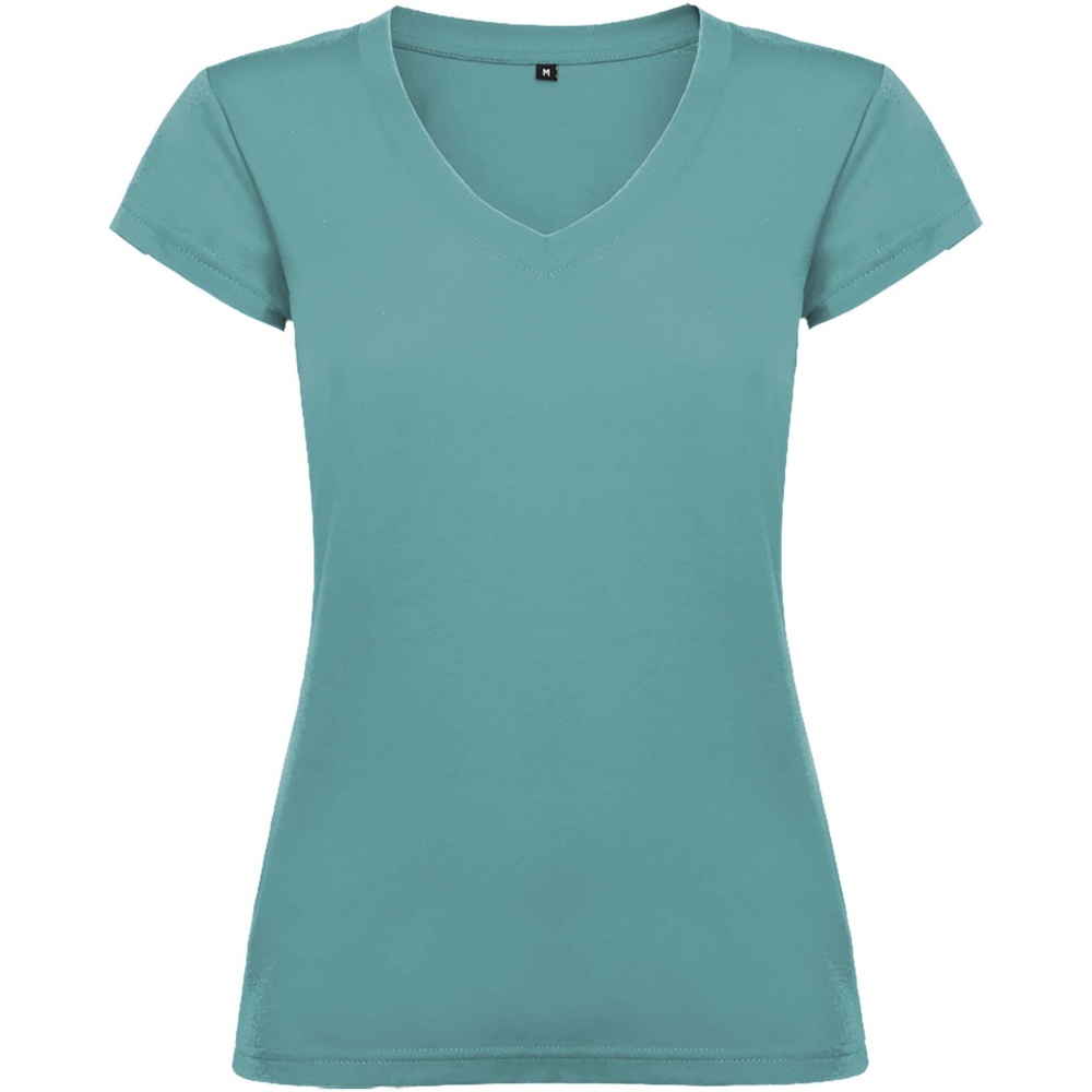 Logo trade promotional gift photo of: Victoria short sleeve women's v-neck t-shirt