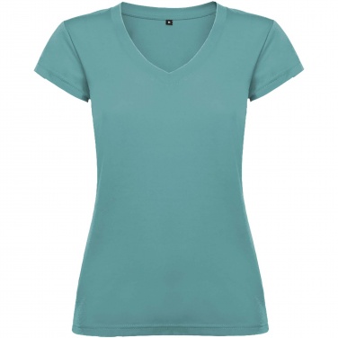 Logo trade advertising products picture of: Victoria short sleeve women's v-neck t-shirt