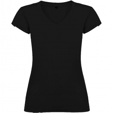 Logo trade business gifts image of: Victoria short sleeve women's v-neck t-shirt