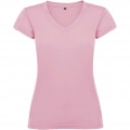 Victoria short sleeve women's v-neck t-shirt, Light pink