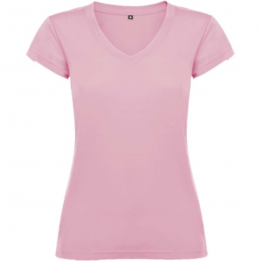 Logo trade promotional gifts image of: Victoria short sleeve women's v-neck t-shirt