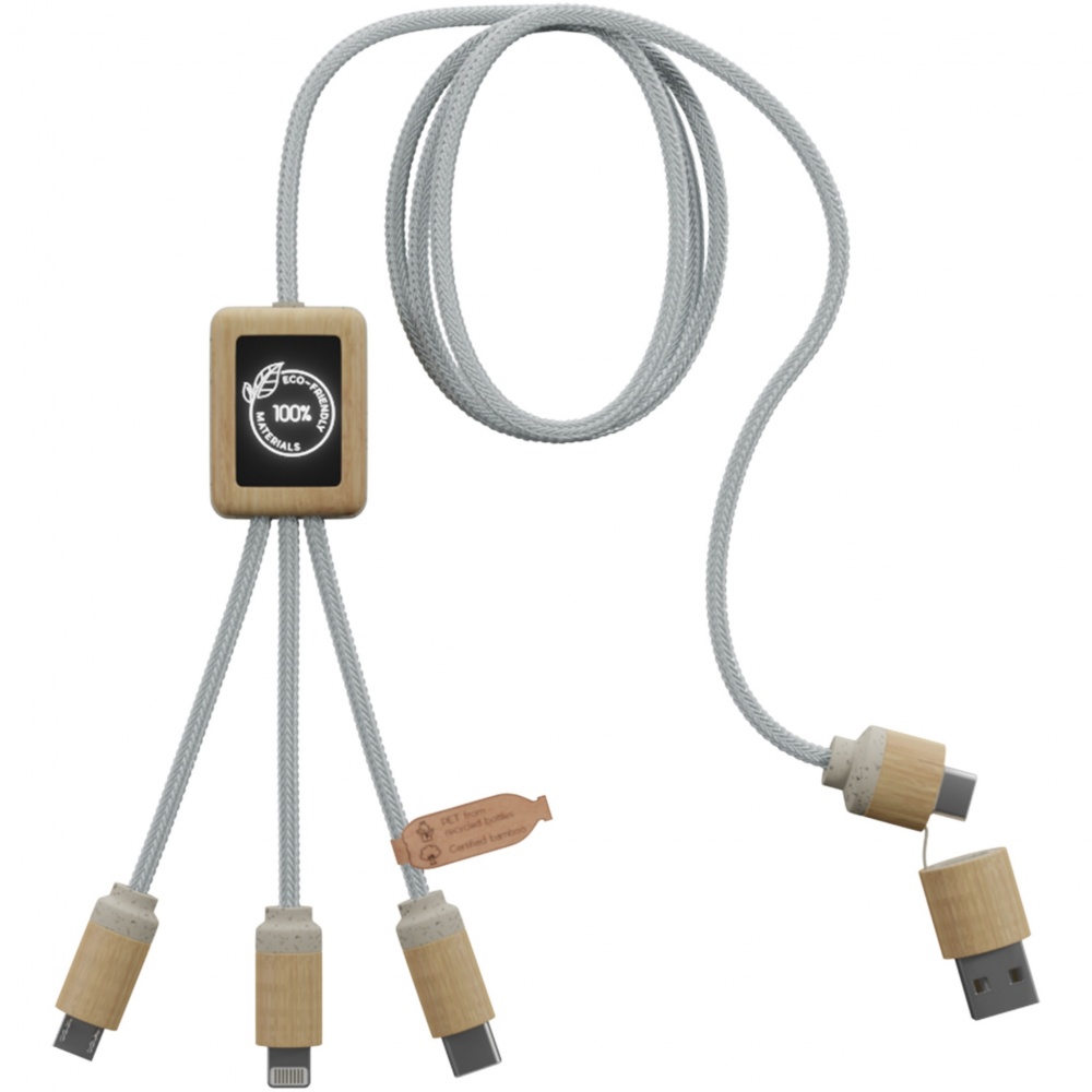 Logo trade promotional gifts picture of: SCX.design C49 5-in-1 charging cable