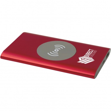 Logo trade business gift photo of: Juice 4000 mAh Type-C recycled aluminium wireless power bank 