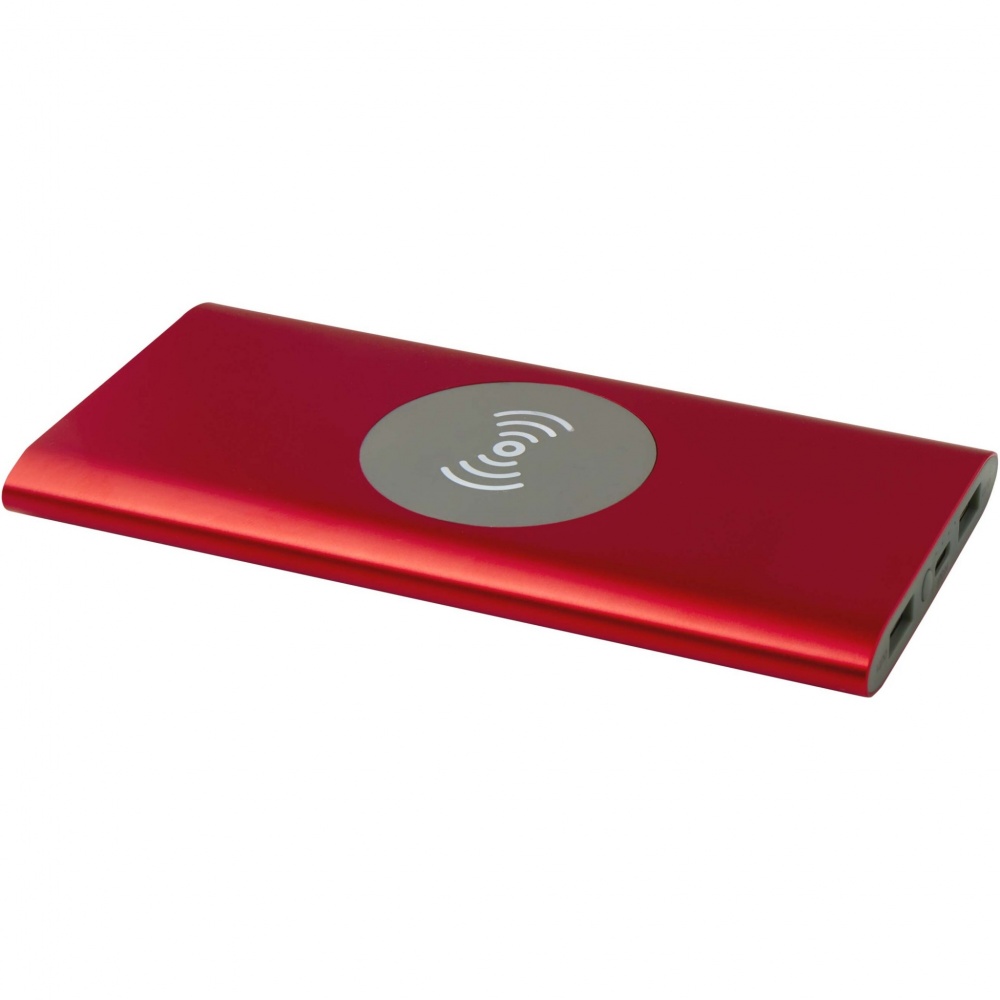 Logotrade business gift image of: Juice 8000 mAh Type-C recycled aluminium wireless power bank