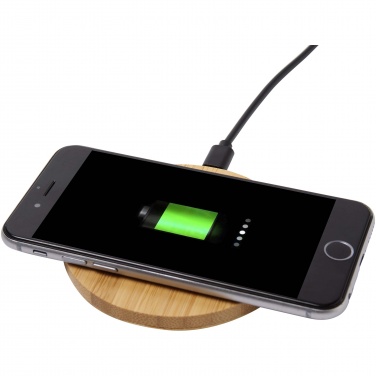 Logotrade promotional merchandise picture of: Essence 15W bamboo wireless charging pad