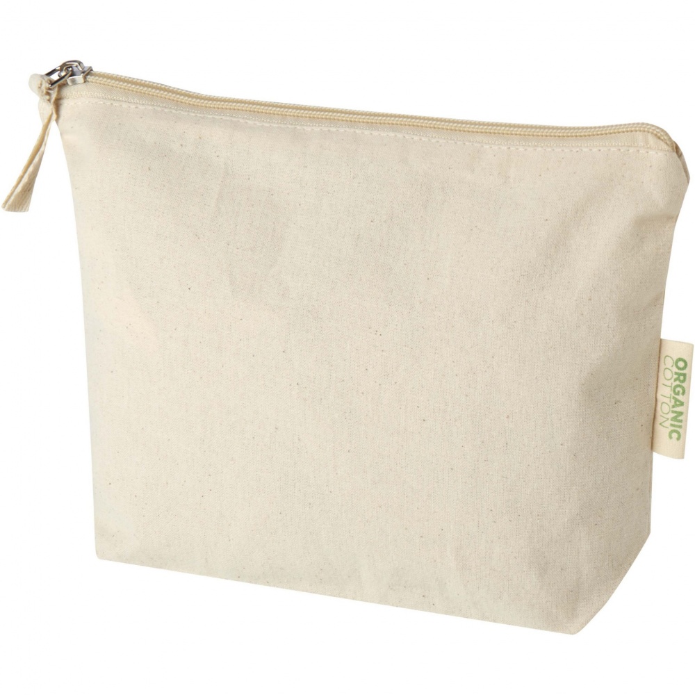 Logotrade promotional giveaway image of: Orissa 180 g/m² organic toiletry bag 1L