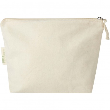 Logotrade promotional merchandise image of: Orissa 180 g/m² organic toiletry bag 1L