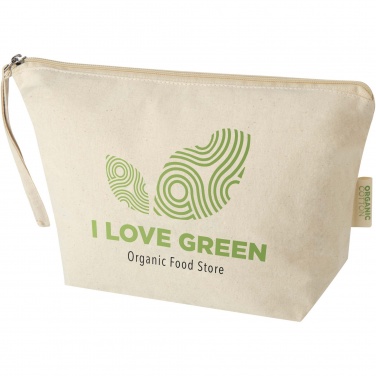 Logo trade promotional giveaways picture of: Orissa 180 g/m² organic large accessory pouch 3L