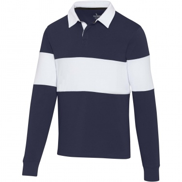 Logotrade corporate gift image of: Clyde unisex organic rugby polo sweatshirt