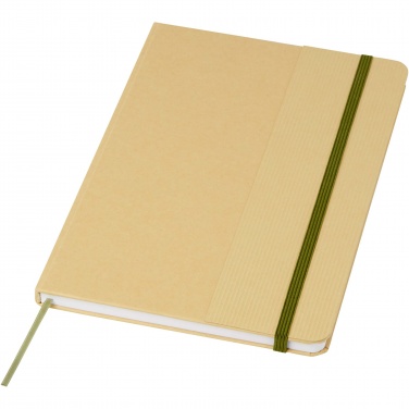 Logo trade promotional products picture of: Nelida A5 recycled cardboard hard cover notebook