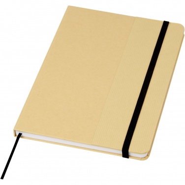 Logo trade promotional gifts image of: Nelida A5 recycled cardboard hard cover notebook