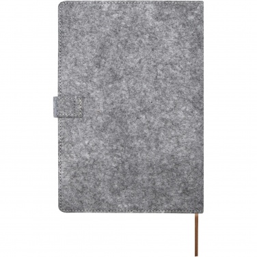 Logotrade promotional gift picture of: Viviana A5 recycled felt and cork notebook