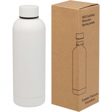 Logo trade promotional item photo of: Spring 500 ml RCS certified recycled stainless steel copper vacuum insulated bottle