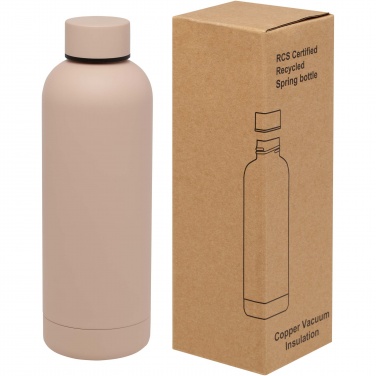 Logotrade promotional merchandise image of: Spring 500 ml RCS certified recycled stainless steel copper vacuum insulated bottle