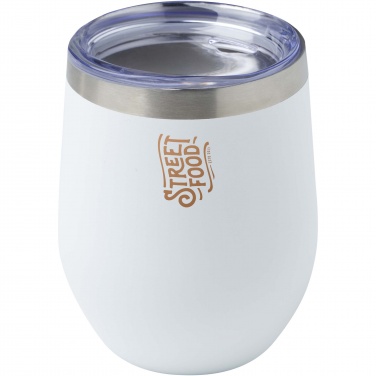 Logo trade promotional products image of: Corzo 350 ml RCS certified recycled stainless steel copper vacuum insulated cup