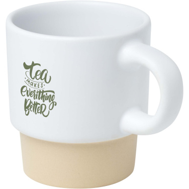 Logo trade business gifts image of: Olympia 130 ml stackable expresso cup with clay bottom