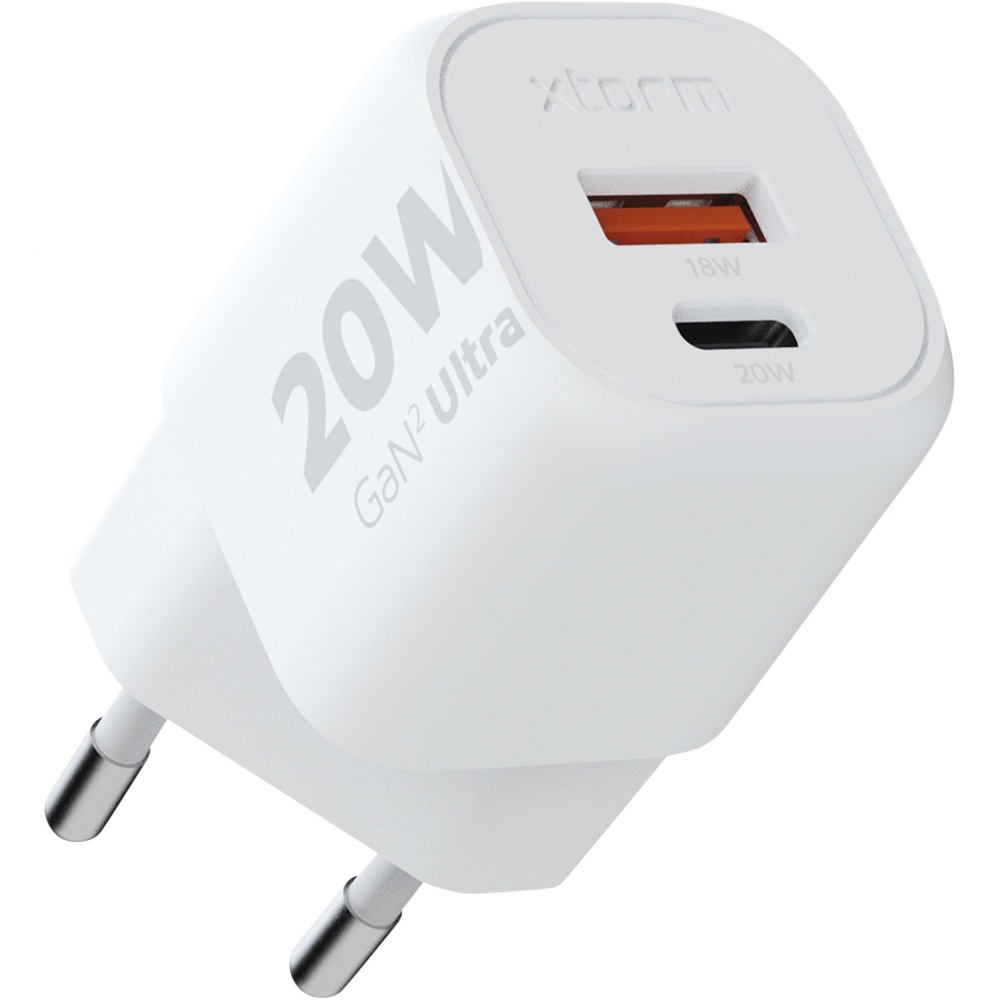 Logo trade promotional gifts picture of: Xtorm XEC020 GaN² Ultra 20W wall charger