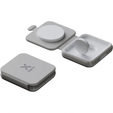 Logo trade promotional gifts picture of: Xtorm XWF21 15W foldable 2-in-1 wireless travel charger