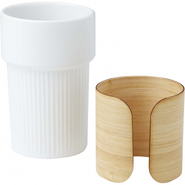 Logotrade promotional merchandise photo of: Fika 340 ml tumbler with bamboo sleeve