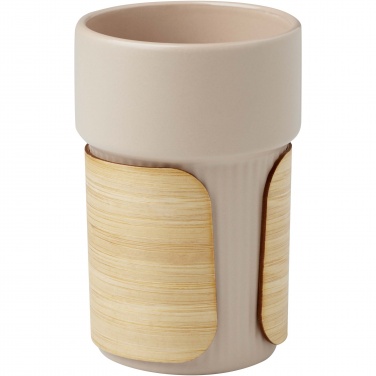 Logotrade promotional gift picture of: Fika 340 ml tumbler with bamboo sleeve