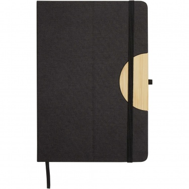 Logo trade corporate gift photo of: Laura A5 hard cover notebook and ballpoint pen gift set