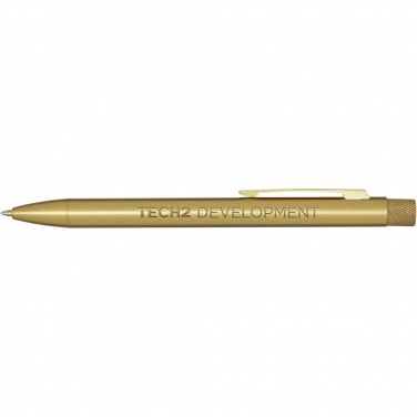 Logo trade promotional gifts picture of: Beatriz recycled brass ballpoint pen