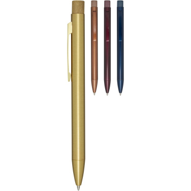 Logo trade business gifts image of: Beatriz recycled brass ballpoint pen